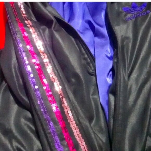 Rare ADIDAS! Chile62 late 90s/ Y2K SEQUINNED! Korn Style Jonathan Davis SUIT! - Picture 1 of 16